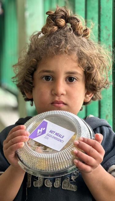 Distribuez des repas chauds à Gaza